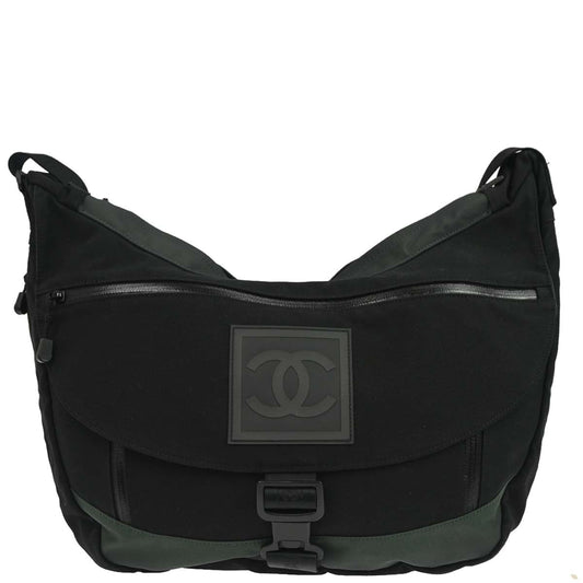 Chanel Black Nylon Sport Line Shoulder Bag