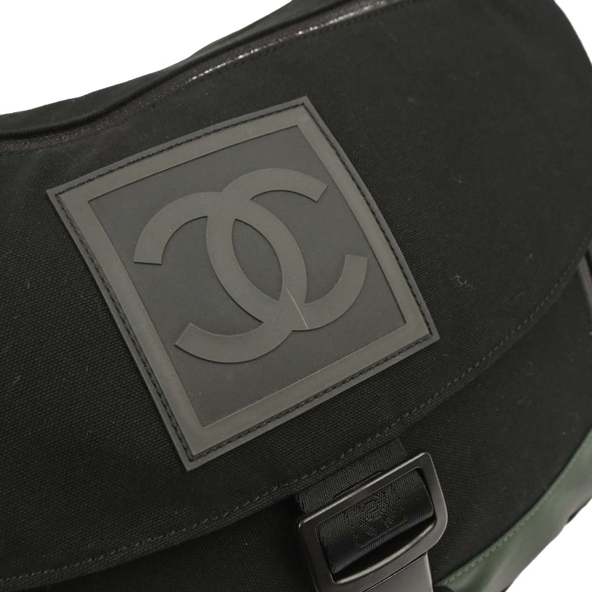 Chanel Black Nylon Sport Line Shoulder Bag