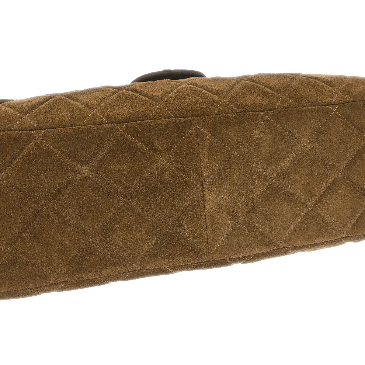 Chanel Brown Suede Jumbo Classic Flap Shoulder Bag