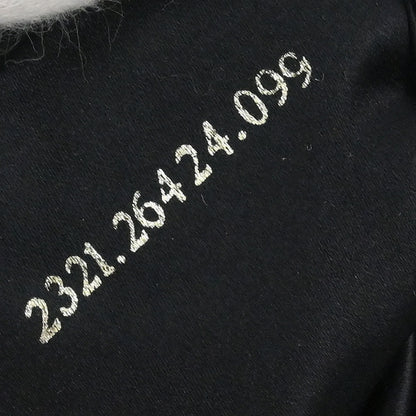 Fendi Black Felt Baguette Handbag