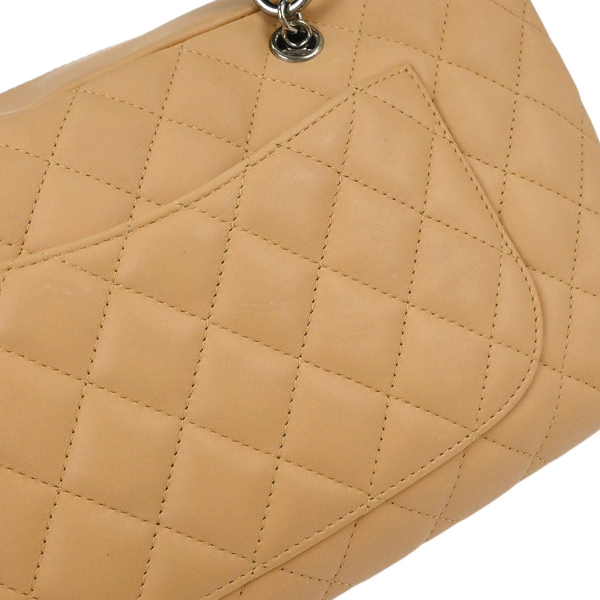Chanel Beige Calfskin Cambon Ligne Bowling Bag 27