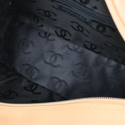 Chanel Beige Calfskin Cambon Ligne Bowling Bag 27