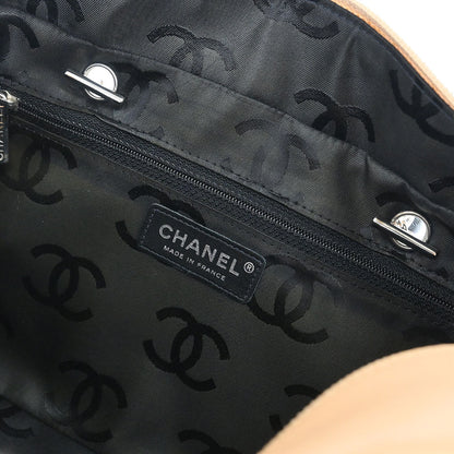 Chanel Beige Calfskin Cambon Ligne Bowling Bag 27