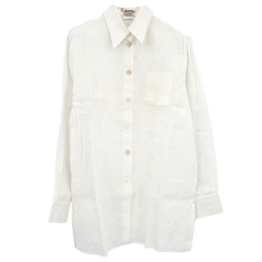 Hermes Shirt Blouse White #36