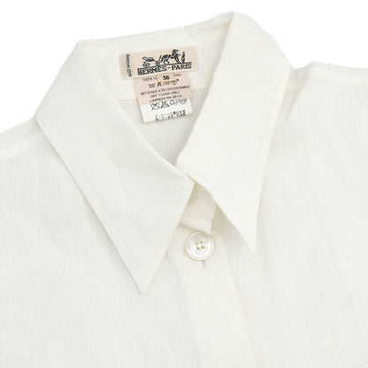 Hermes Shirt Blouse White #36