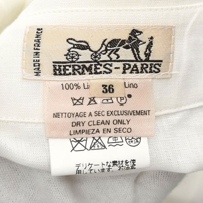 Hermes Shirt Blouse White #36