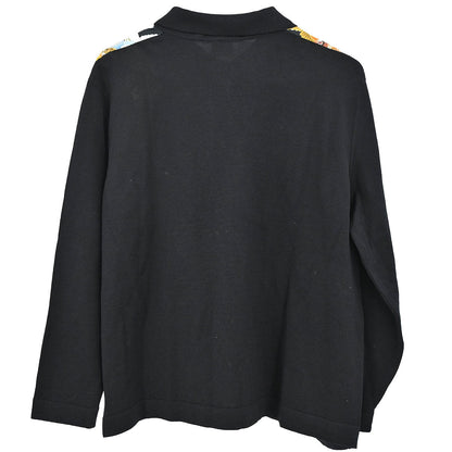 Hermes Long Sleeve Cardigan Black #44