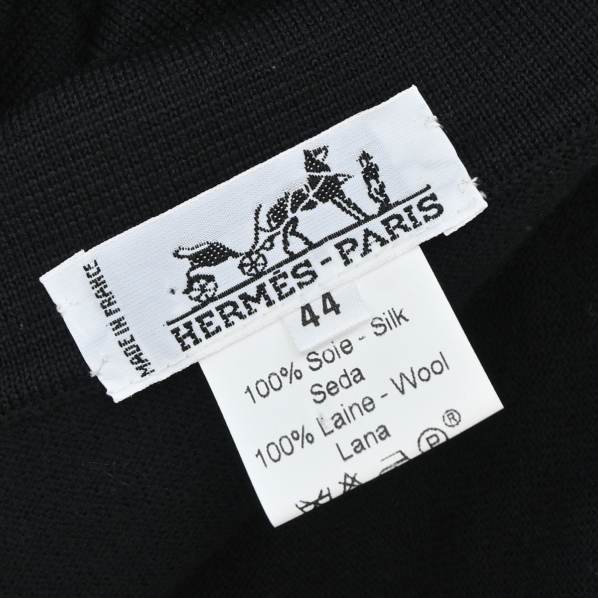 Hermes Long Sleeve Cardigan Black #44