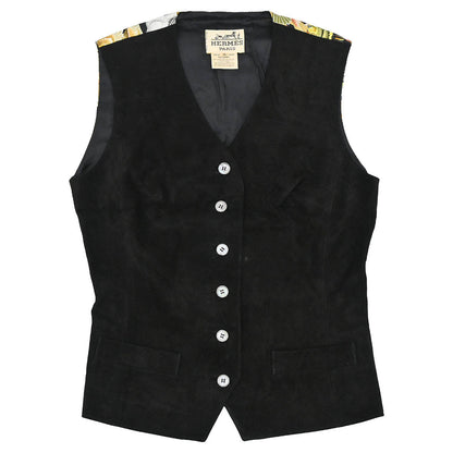 Hermes Sleeveless Jacket Vest Black #36