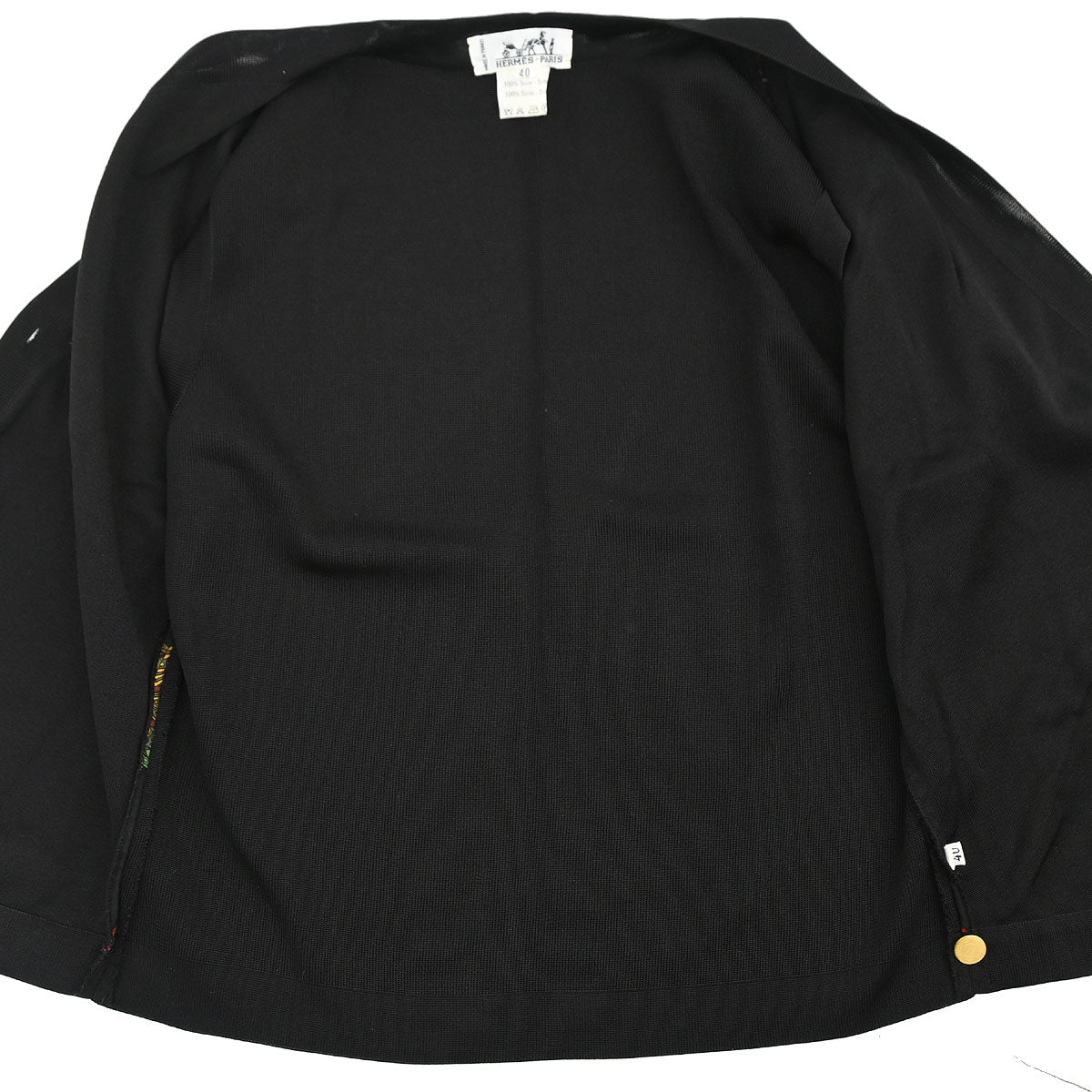 Hermes Sleeveless Jacket Vest Black #40