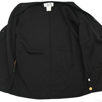 Hermes Sleeveless Jacket Vest Black #40