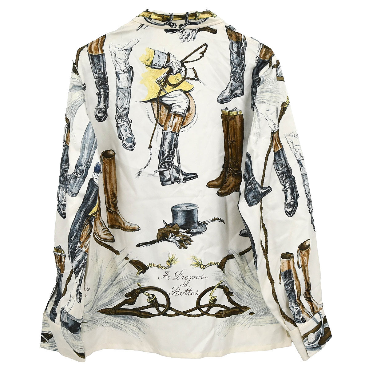 Hermes Shirt Blouse White #38