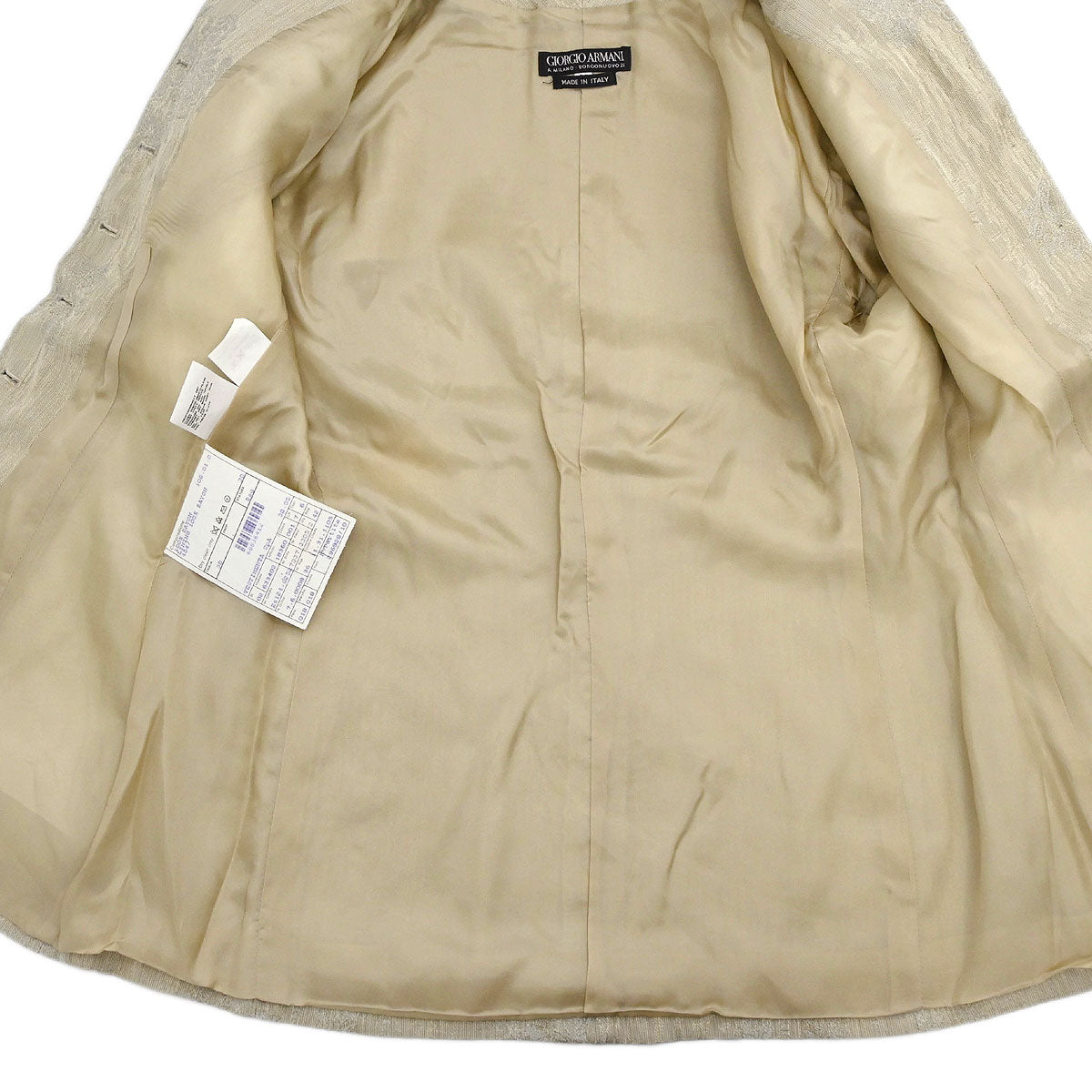 Giorgio Armani Single Breasted Jacket Beige #38
