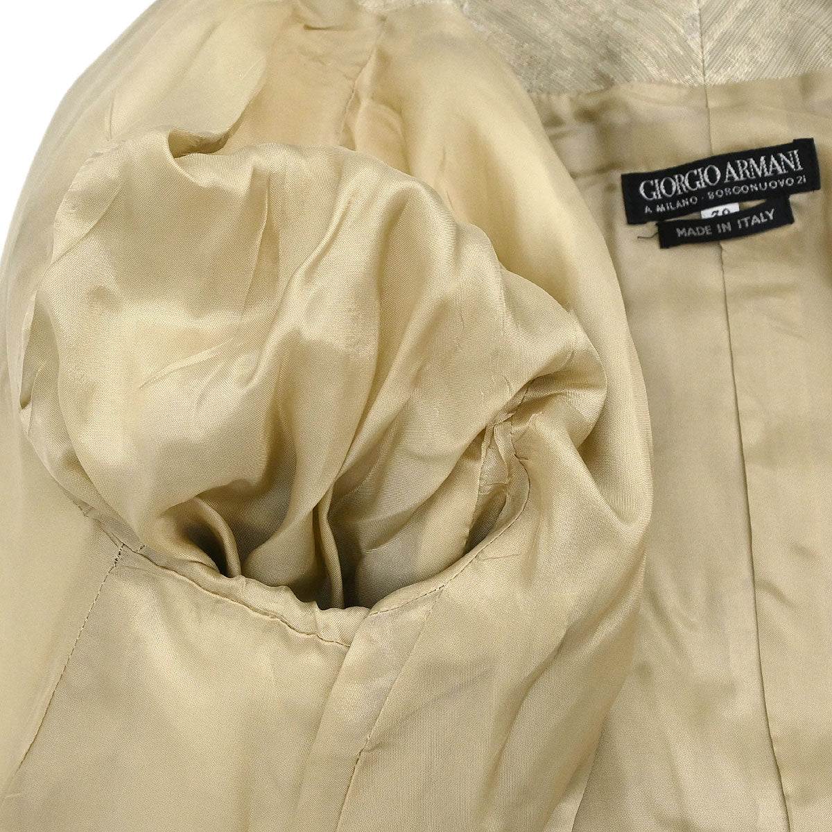 Giorgio Armani Single Breasted Jacket Beige #38