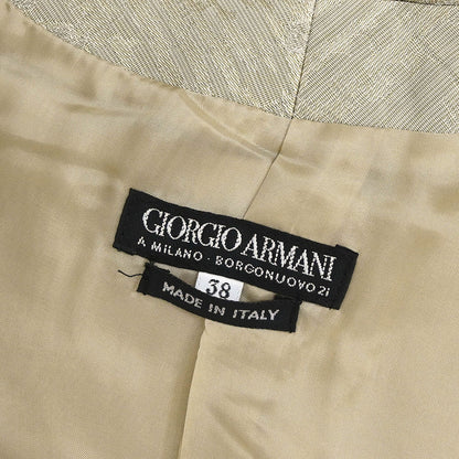 Giorgio Armani Single Breasted Jacket Beige #38