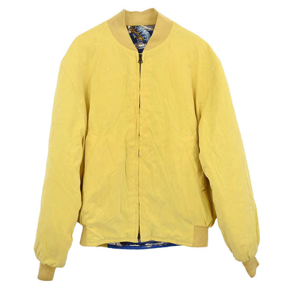 Hermes Zip-up Reversible Bomber Jacket Yellow #46