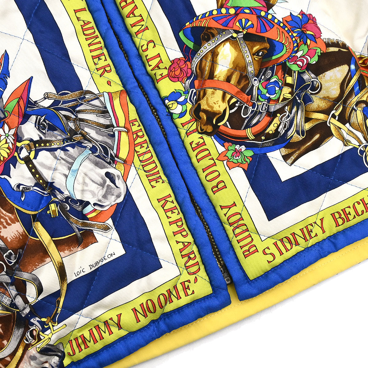 Hermes Zip-up Reversible Bomber Jacket Yellow #46