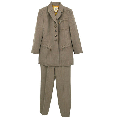 Hermes Setup Jacket Pants Brown #40 #38