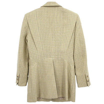 Hermes Single Breasted Jacket Beige #36