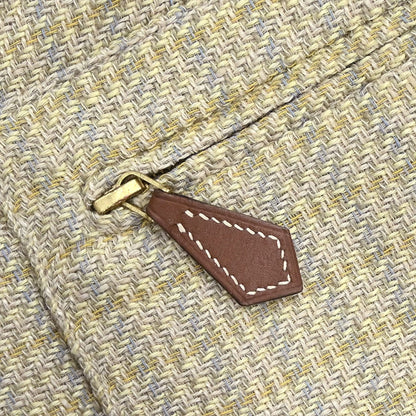 Hermes Single Breasted Jacket Beige #36