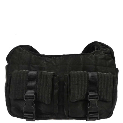 Chanel 2005-2006 Black Nylon Sport Line Choco Bar Shoulder Bag