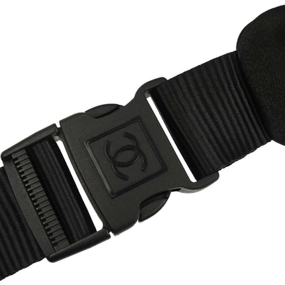 Chanel 2005-2006 Black Nylon Sport Line Choco Bar Shoulder Bag