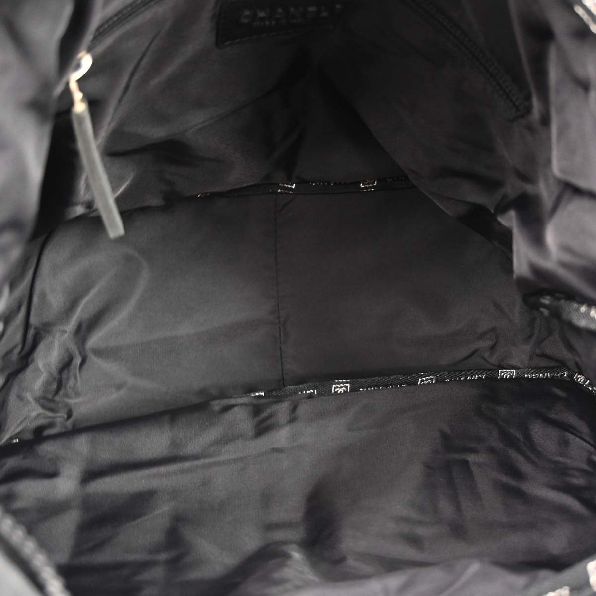 Chanel 2005-2006 Black Nylon Sport Line Choco Bar Shoulder Bag