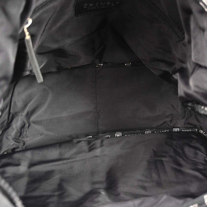 Chanel 2005-2006 Black Nylon Sport Line Choco Bar Shoulder Bag