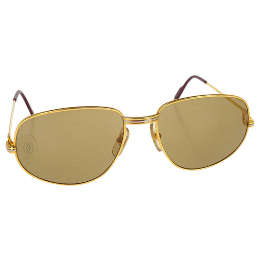 Cartier Must de Cartier Sunglasses Eyewear Brown Small Good