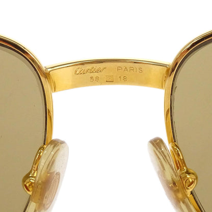 Cartier Must de Cartier Sunglasses Eyewear Brown Small Good