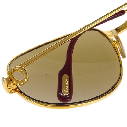 Cartier Must de Cartier Sunglasses Eyewear Brown Small Good