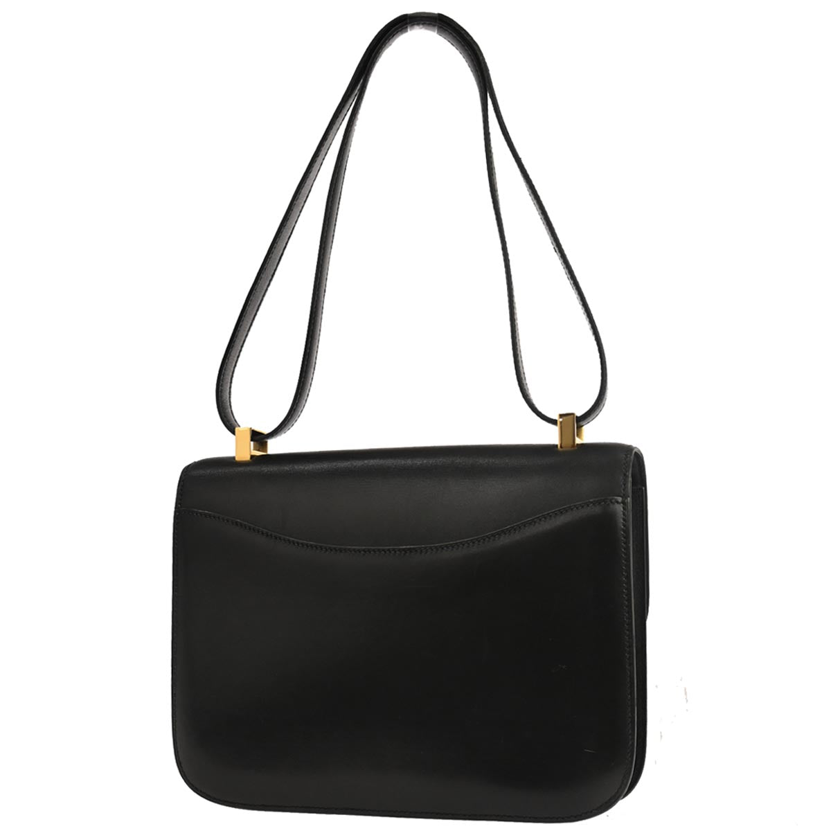 Hermes Black Box Calf Constance 23 Shoulder Bag