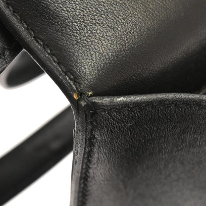 Hermes Black Box Calf Constance 23 Shoulder Bag