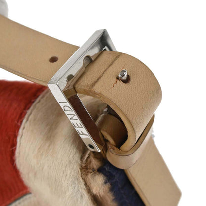 Fendi Beige Pony Hair Baguette Handbag