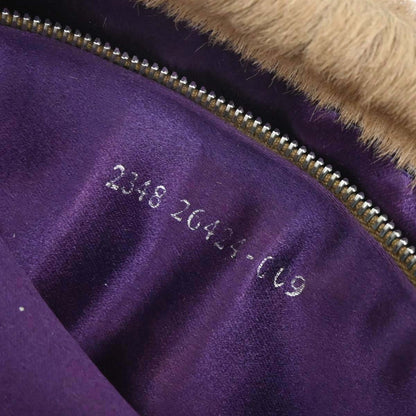 Fendi Beige Pony Hair Baguette Handbag