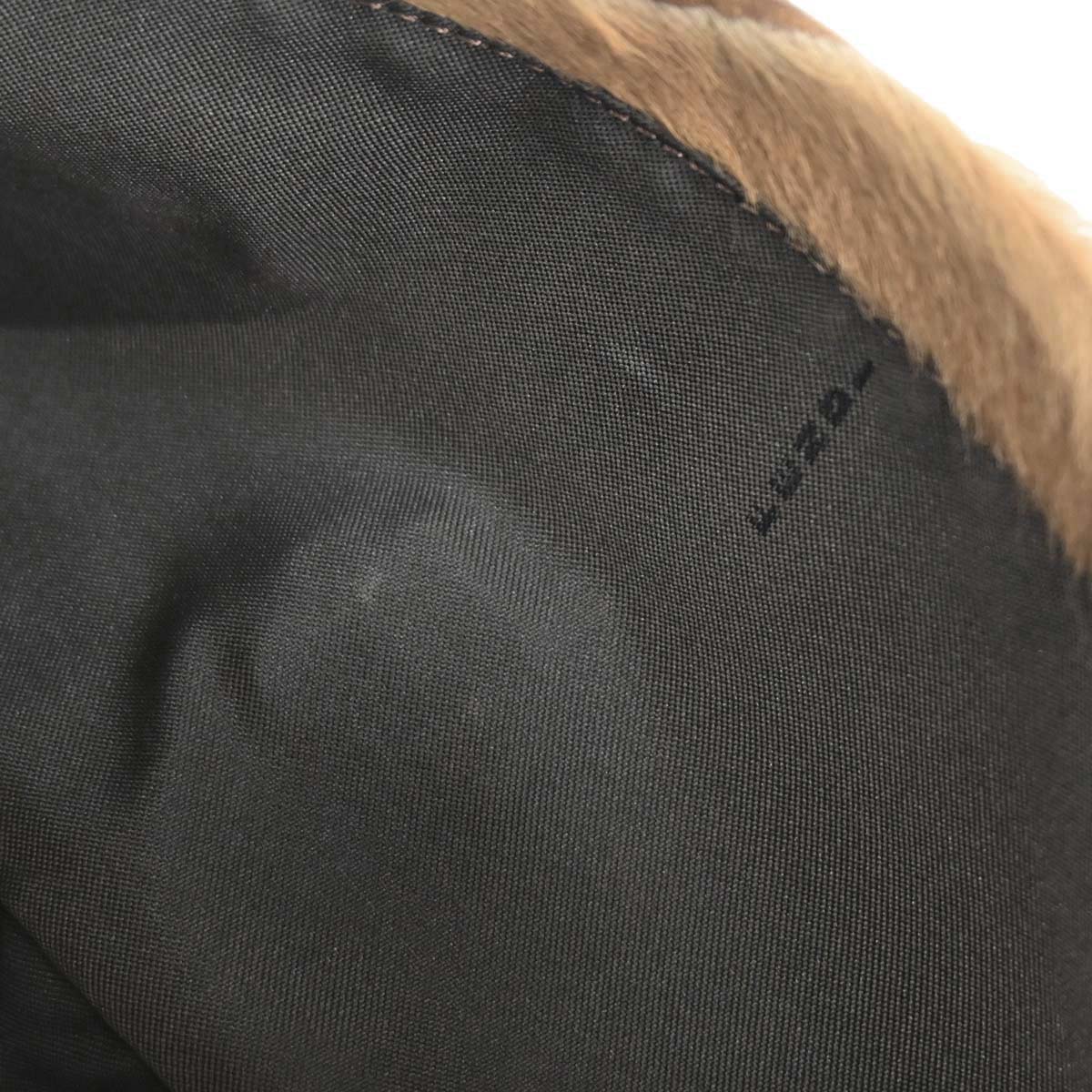 Fendi Beige Pony Hair Baguette Handbag