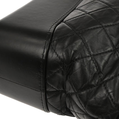 Chanel 2018 Black Lambskin Calfskin Large Gabrielle Shoulder Bag