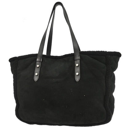 Chanel Black Mouton Tote Handbag