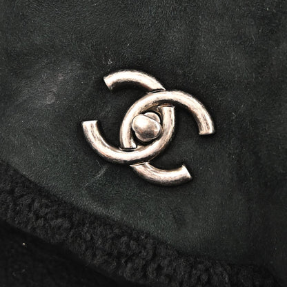 Chanel Black Mouton Tote Handbag