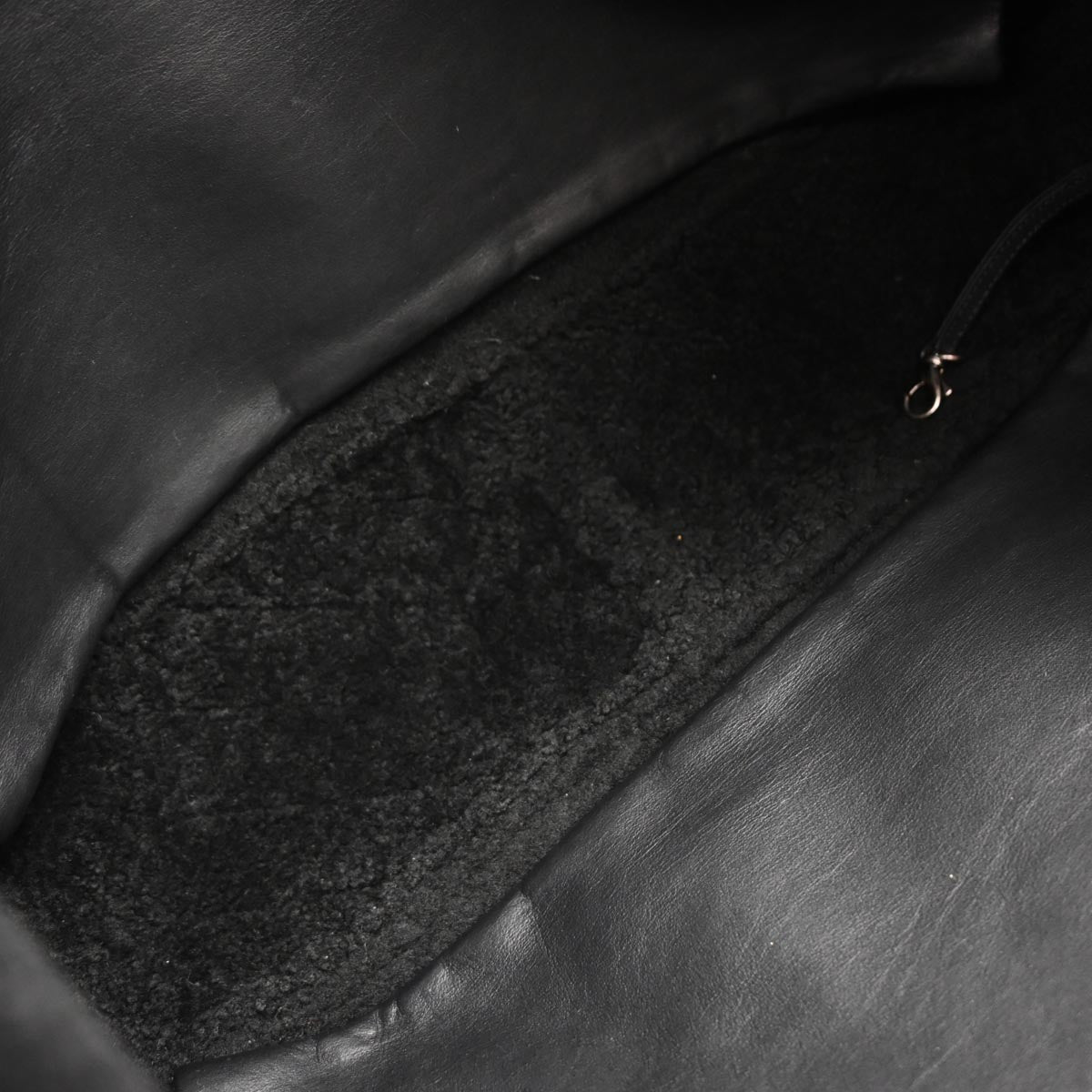 Chanel Black Mouton Tote Handbag