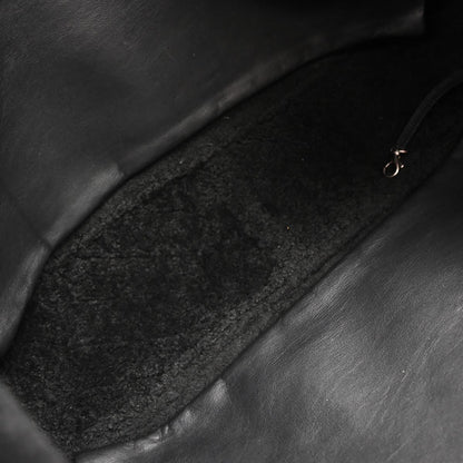 Chanel Black Mouton Tote Handbag