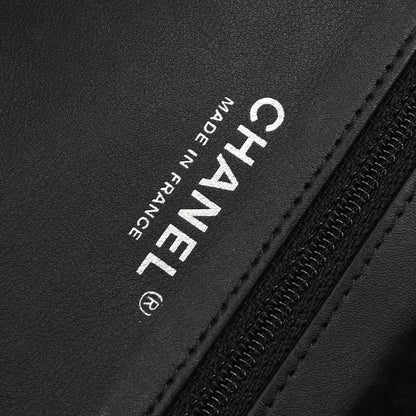 Chanel Black Mouton Tote Handbag