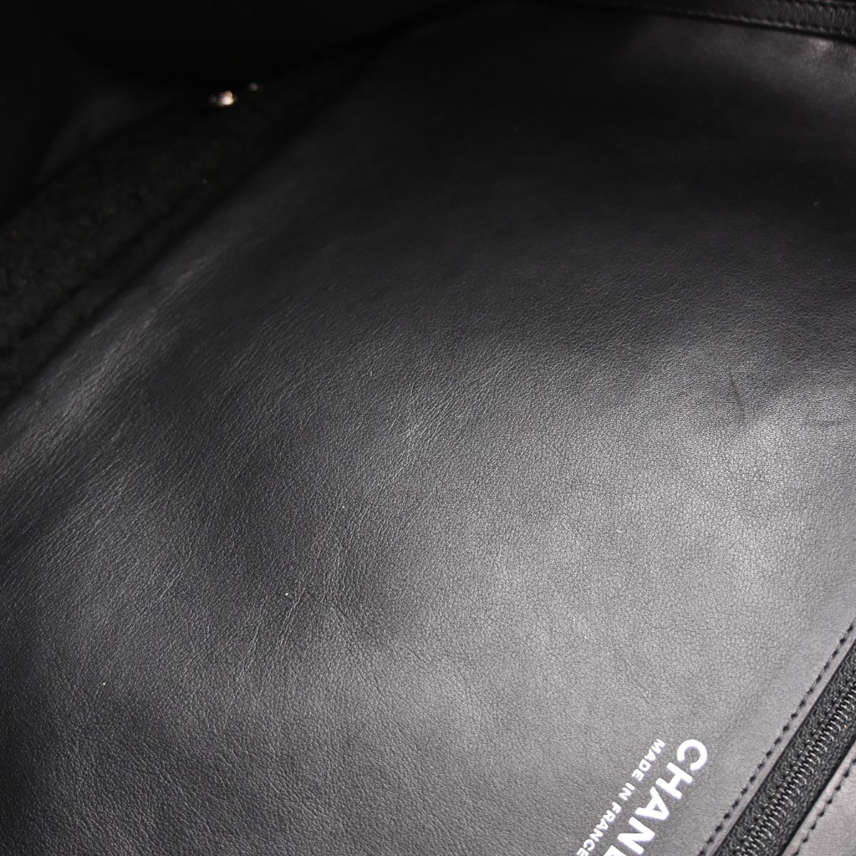 Chanel Black Mouton Tote Handbag