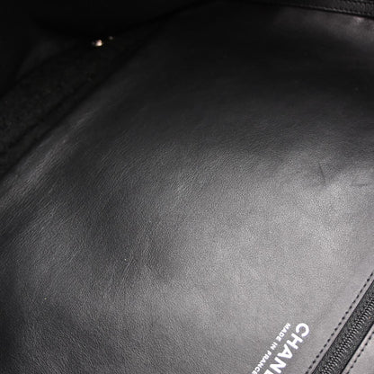 Chanel Black Mouton Tote Handbag