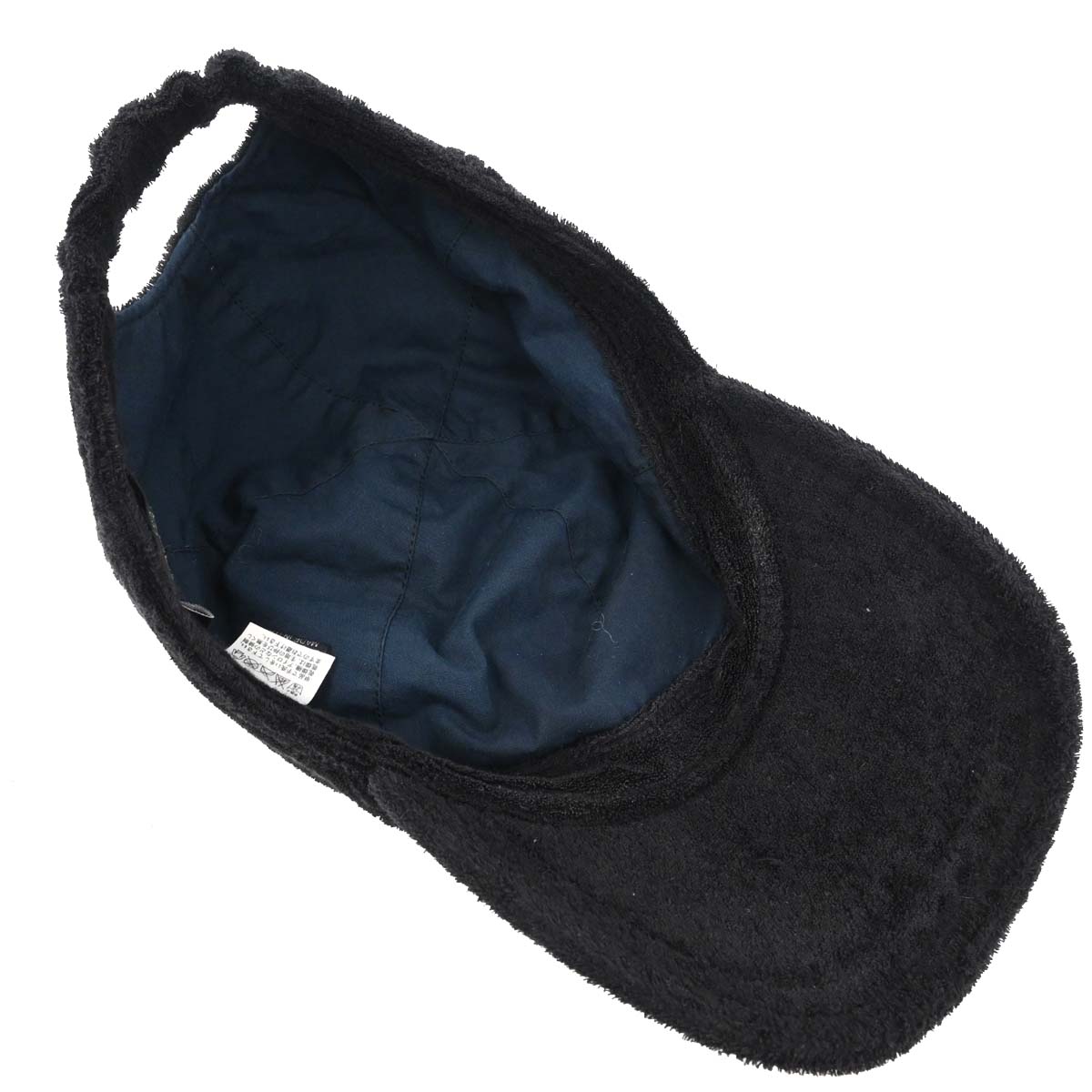 Chanel Black Cotton Nylon #M Cap Hat Small Good