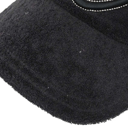 Chanel Black Cotton Nylon #M Cap Hat Small Good
