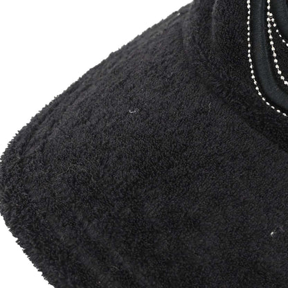 Chanel Black Cotton Nylon #M Cap Hat Small Good