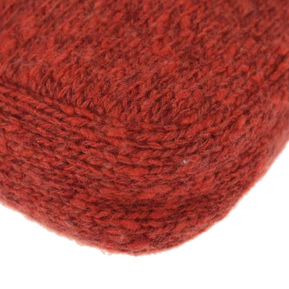 Fendi Orange Wool Baguette Handbag