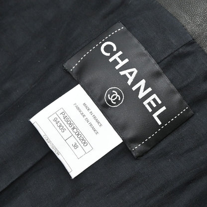 Chanel Single Breasted Jacket Black #38