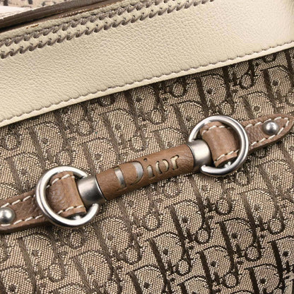 Christian Dior Beige Canvas Trotter My Dior Duffle Handbag